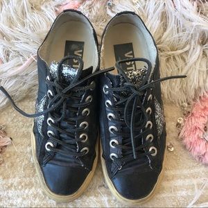 VSTAR Black Athletic Shoes by Golden Goose